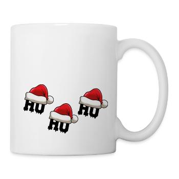 Chapeau de Noël Ho Ho Ho Ho - Mug blanc - blanc - Droite