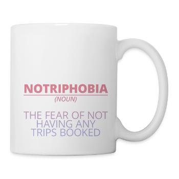 Notriphobie, la peur de ne pas avoir de voyages réservés 2 - Mug blanc - blanc - Droite