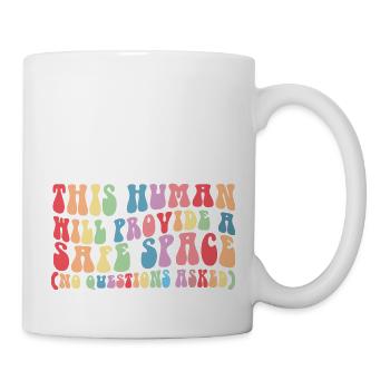 This Human Will Provide A Safe Space Gay Right LGB - Mug - white - Right