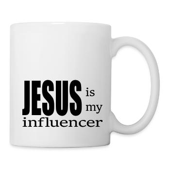 Jesus is my Influencer Christian Boys Girl - Mug - white - Right