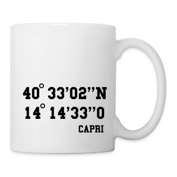 Capri Italien Mittelmeer Insel Urlaub Idee - Tasse - Weiß - Rechts
