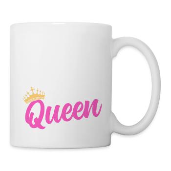 Cornhole Queen Player Bean Bag Toss - Mug - white - Right