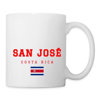 San José Costa Rica - Tasse - Weiß - Rechts