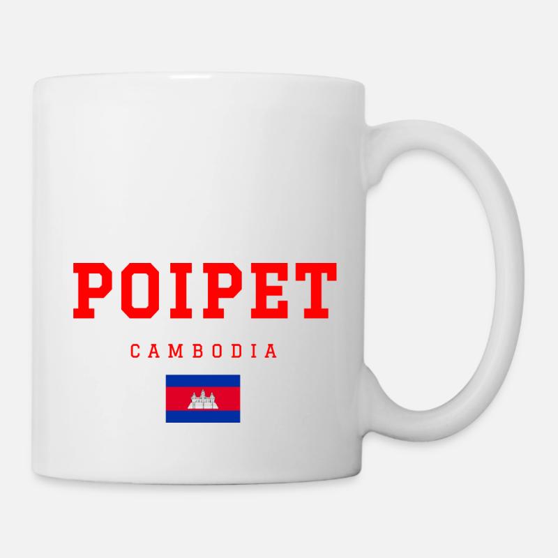 Poipet, Cambodge - Mug blanc - blanc