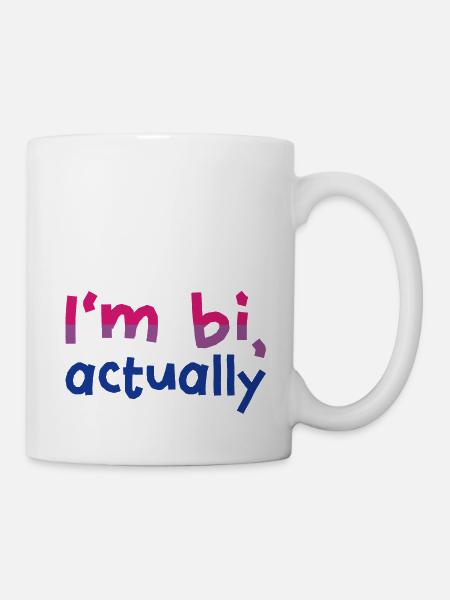 I'm bi, actually - Mug - white