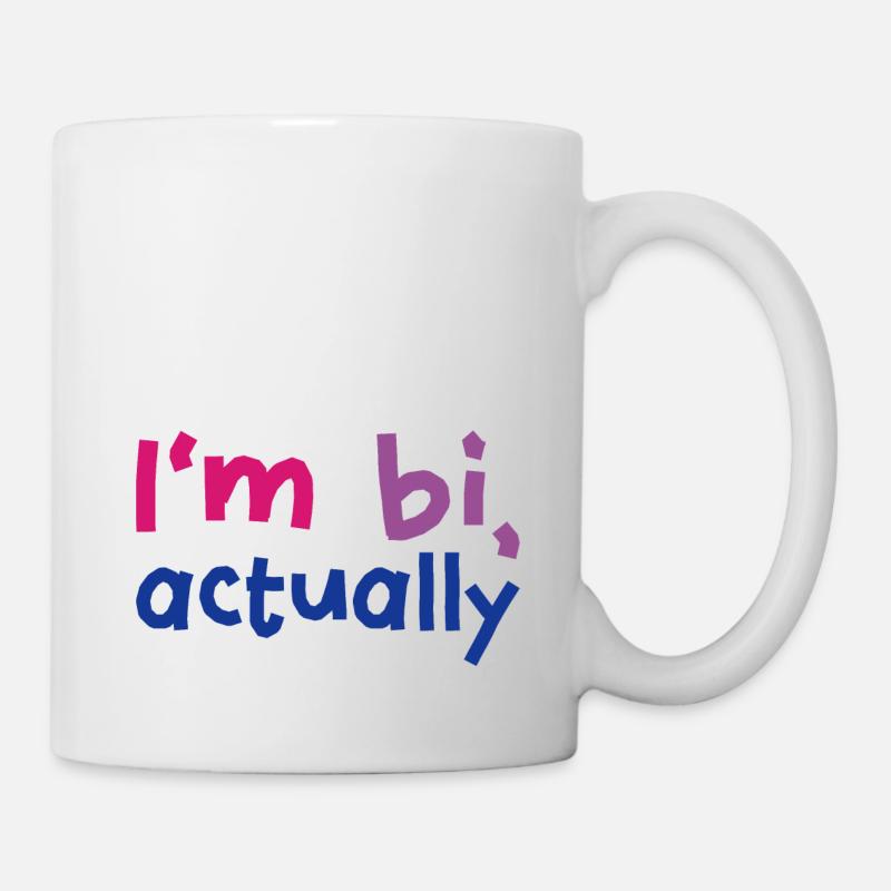 I'm bi actually - Tasse - Weiß