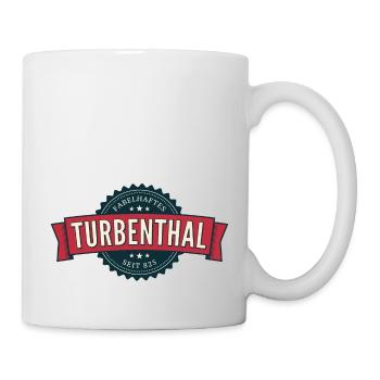 Fabelhaftes Turbenthal auf hellem Untergrund - Tasse - Weiß - Rechts