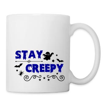 stay creepy 02 - Tasse - Weiß - Rechts