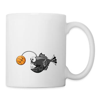 Frogfish Basketball Black White Striped - Mug - white - Right