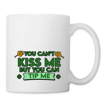 Tu ne peux pas m’embrasser mais tu peux me donner un pourboire - Mug blanc - blanc - Droite