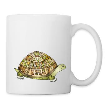 Tortue - Mug blanc - blanc - Droite