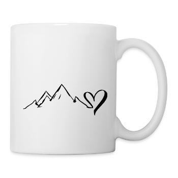 Heart - Mountain - (10) - Mug - white - Right