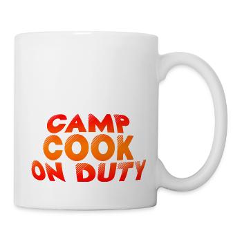 Camp Cook On Duty - Tasse - Weiß - Rechts