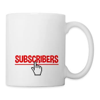 I Do It For The Subscribers 2 - Tasse - Weiß - Rechts