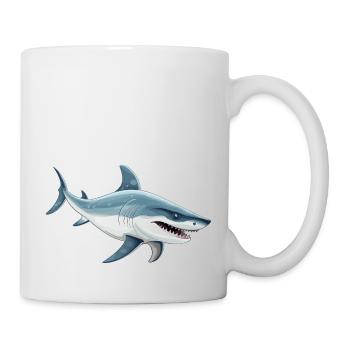 Great White Shark Motif - Mug - white - Right