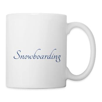 snowboarding snowboard boarden - Tasse - Weiß - Rechts