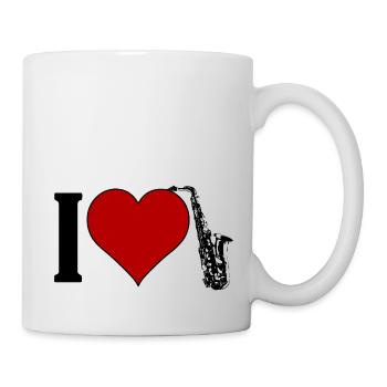 I ♥️ Saxophone | I Love Saxophone - Mug - white - Right