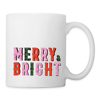 Merry and Bright - Christmas - Mug - white - Right