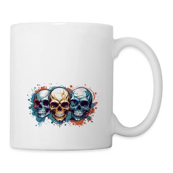 Cool Colourful Vector Skulls - Mug - white - Right