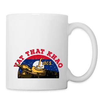 Laos Lao Laotien drapeau Temple Lao I cadeau - Mug blanc - blanc - Droite