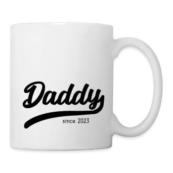 Papa depuis 2023 - T-shirt papa stylé - Mug blanc - blanc - Droite