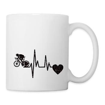 Radfahrer Fahrrad Fahrradfahrer Radfahren Radeln - Tasse - Weiß - Rechts