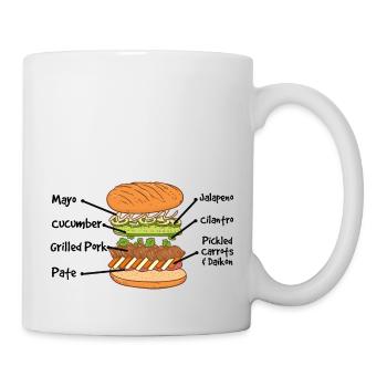 Vietnam Viet Banh Mi Brot Vietnamese I Geschenk - Tasse - Weiß - Rechts