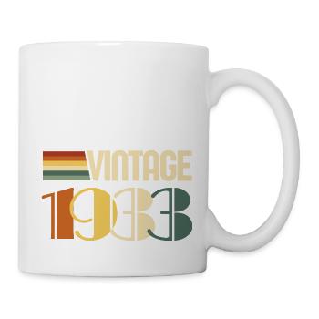 Vintage 1933 - 1933 Anniversary Gift - Mug - white - Right