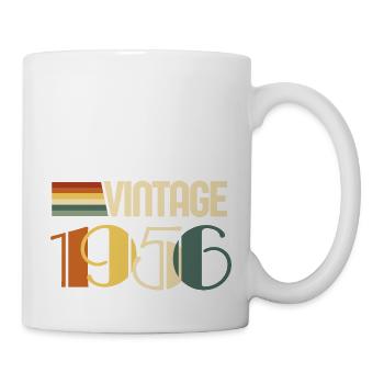 Jahrgang 1956 - 1956 Jubiläumsgeschenk - Tasse - Weiß - Rechts