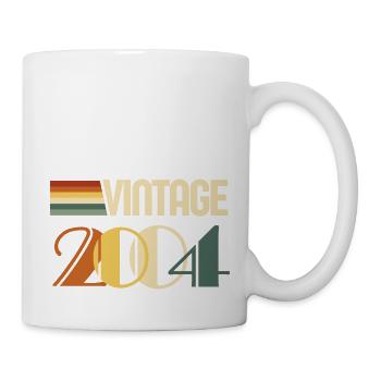 Jahrgang 2004 - 2004 Jubiläumsgeschenk - Tasse - Weiß - Rechts