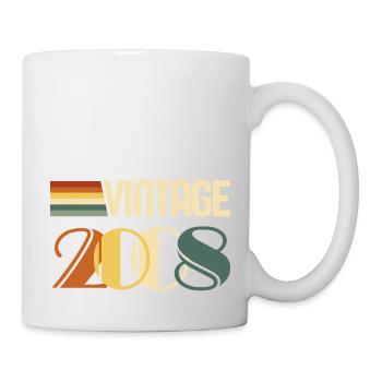 Jahrgang 2008 - 2008 Geburtstagsgeschenk - Tasse - Weiß - Rechts