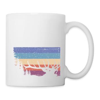 Cerf - Mug blanc - blanc - Droite