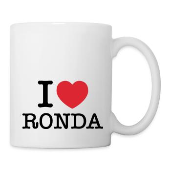 J’aime Ronda | Ronda | Je coeur Ronda | Espagne - Mug blanc - blanc - Droite