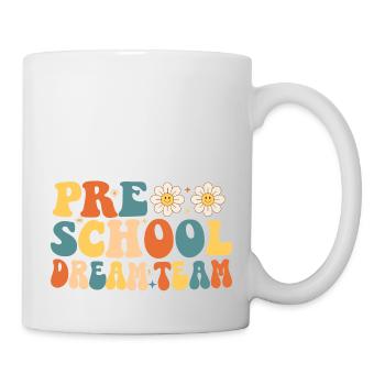Vorschul-Dreamteam - Tasse - Weiß - Rechts
