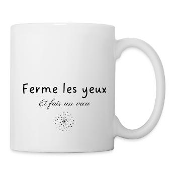 Close your eyes and make a wish - Mug - white - Right