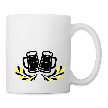 Chope de bière symbole de bière - Mug blanc - blanc - Droite