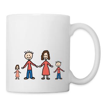 Familie - Tasse - Weiß - Rechts