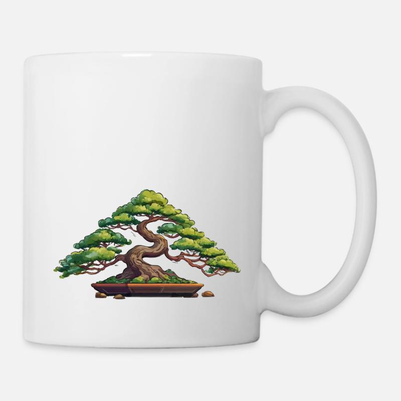 Bonsaï Arbre Zen Méditation - Mug blanc - blanc