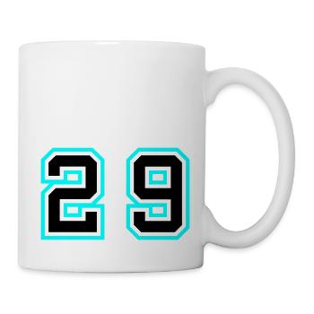 29 Zahl symbol - Tasse - Weiß - Rechts