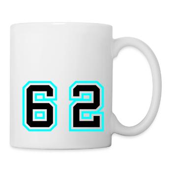 62 Symbole numérique - Mug blanc - blanc - Droite