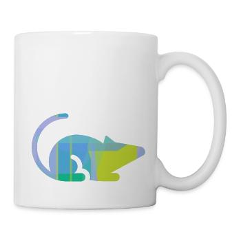 Maus - Tasse - Weiß - Rechts