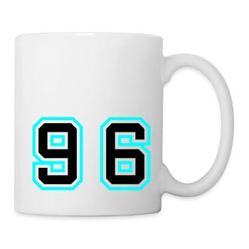 96 Symbole numérique - Mug blanc - blanc - Droite