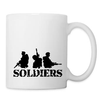 3 Soldats, Équipage, Guerre, Équipe, Liberté, Soldat, Combattant - Mug blanc - blanc - Droite