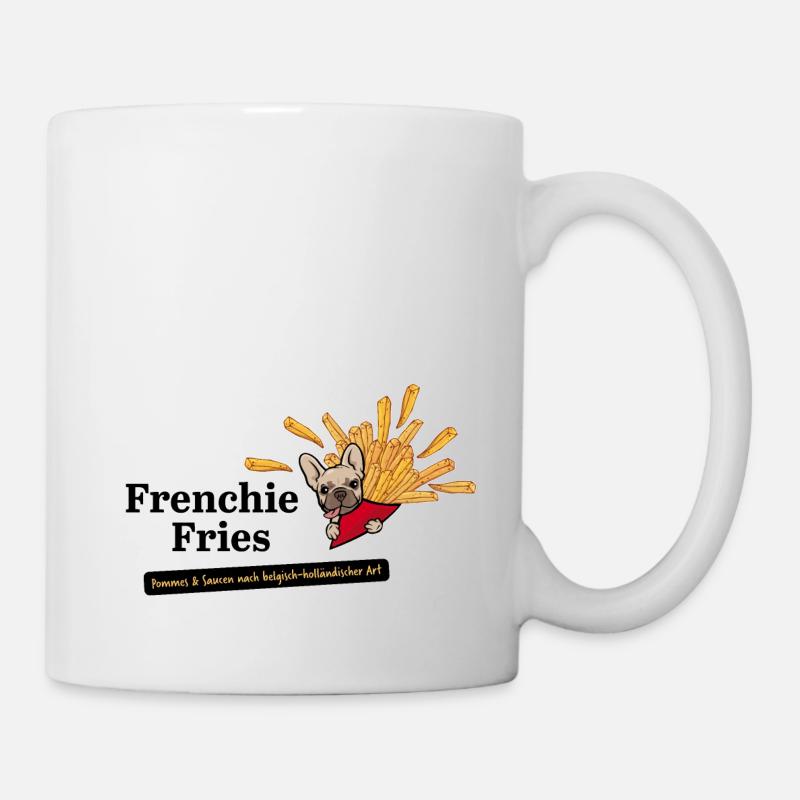 Frenchie Fries - Tasse - Weiß