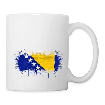 Bosnia in herzegovina europe sarajavo flag mostar - Mug - white - Right