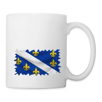 Bosnia in herzegovina europe sarajavo flag mostar - Mug - white - Right