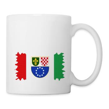 Bosnia in herzegovina europe sarajavo flag mostar - Mug - white - Right