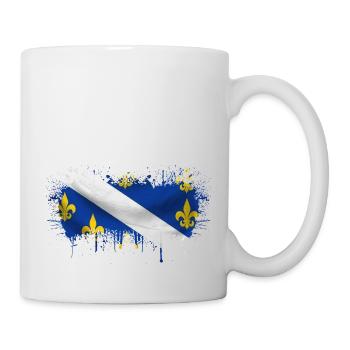 Bosnia in herzegovina europe sarajavo flag mostar - Mug - white - Right