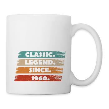 64-jähriges Jubiläum 1960 - Legende seit Vintage Ret - Tasse - Weiß - Rechts