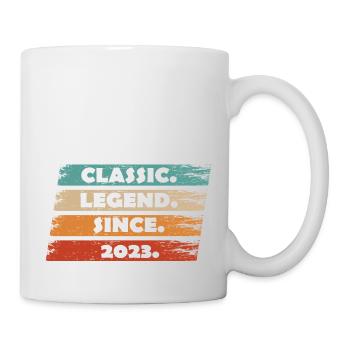 1. Jubiläum 2023 - Legende seit Vintage Ret - Tasse - Weiß - Rechts